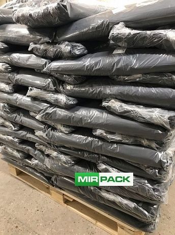 Мешки для мусора 180 литров, 45 мкм,  черные в пачках 100 шт - Вид 8